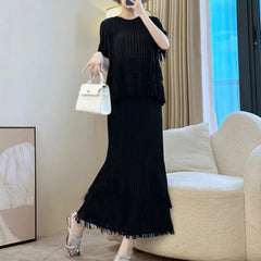 Truly Plissé Frill 2-Piece Skirt Set