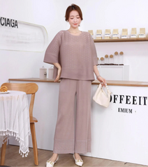 Luxury Pleats Formal Pant Set