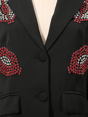 Women's Luxury Rhinestone Blazer