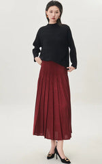 Luxury Relaxed-Fit Pleated Top