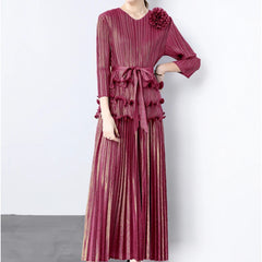 Formal Pleated Wide Leg Pant Set