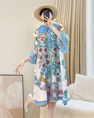 Luxury Travel Pleats Tunic