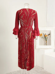 Luxury Pleats Formal Dress