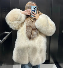 Genuine Fox Fur Coat