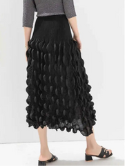 Luxury Bubble Plissé Skirt