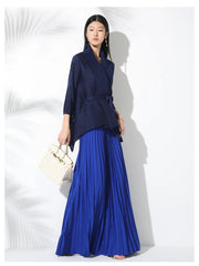 Co-ords Pleated Wrap Top & Pull-On Maxi Skirt