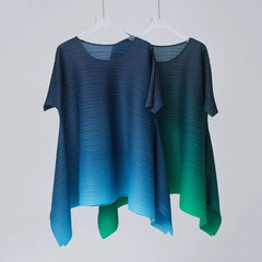 Truly Pleated Ombre Tunic Top