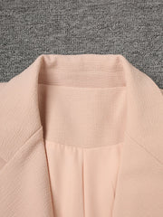 Feather Cuff Oversized Blazer