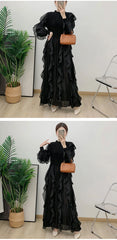 Truly Plissé Ruffle Dress