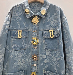 Luxury Denim Oversized Jacket