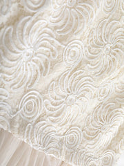 Luxury Pearl Tulle Maxi Skirt