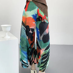 Luxe Plissé Pull-On Pants