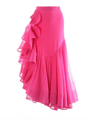 Luxury Asymmetrical Ruffle Skirt