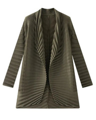 Women’s Plissé Shawl Coat