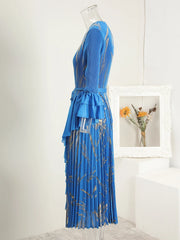 Luxury Pleats Formal Dress