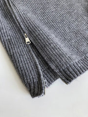 Luxury Ribbed Side-Zip Knit