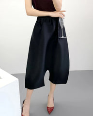 Luxury Pleated Cropped Culottes