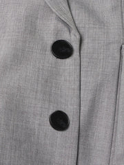 Premium Ruffled Peplum Blazer