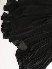 Luxury Buckle Tulle Long Skirt