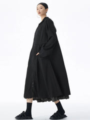 Oversized Hooded Jacket - Japanese Avant-Garde