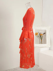 Luxury Pleats Formal Dress