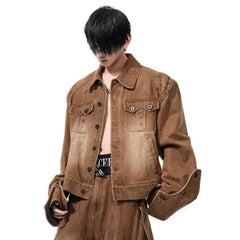 Men's Japanese Denim Wide-Leg Set