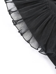 Luxury Asymmetric Ruffle Blazer