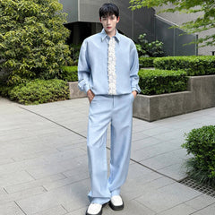 Men's Daily Blouse & Pants Set