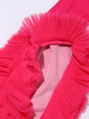 Luxury Ruffle-Sleeve Sequin Dress