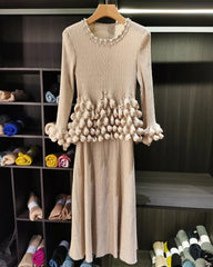 Luxury Bubble Pleated Dress