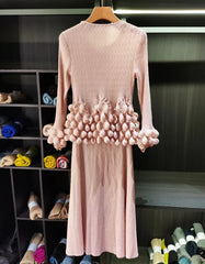 Luxury Bubble Pleated Dress