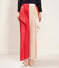 Luxury Plissé Ruffle Trousers
