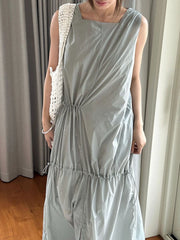 Japanese Sleeveless Maxi Dress