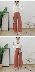 Travel Pleated Wide-Leg Pants