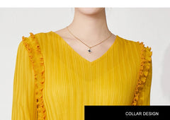 Premium Pleated Stretchy Dress