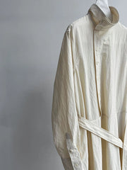 Luxe Cotton Blend Belted Dress