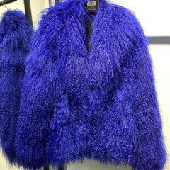 Tibetan Mongolian Lamb Fur Coat