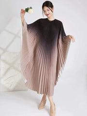 Elegant Kaftan Pleated Resort Dress