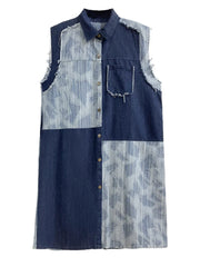 Upcycled Denim Sustainable Duster Vest