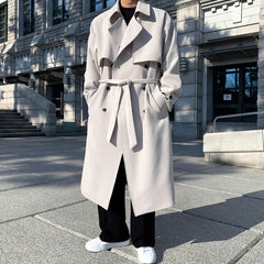 Luxe Men's Japanese Oversized Trench Coat