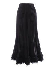 Luxury Pleated Maxi Skirt