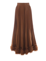 Luxury Pleated Maxi Skirt