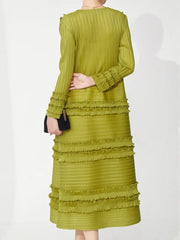 Premium Pleated Stretchy Dress