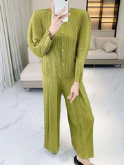 Luxe Pleated Blouse & Palazzo Pant