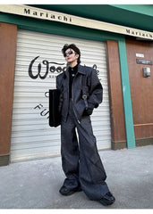 Men's 2 Piece High Society Cargo Wide Leg Pants Set