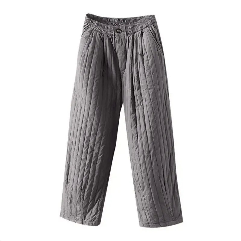 HEYFANCYSTYLE Cozy Quilted Cotton Comfort Pants