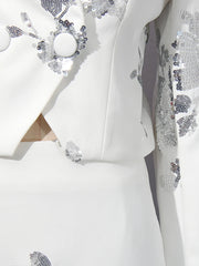 Luxe Formal Sequin Skirt & Blazer