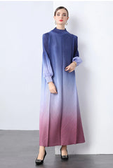 Truly Pleated Cuff Sleeve Dress