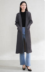 Luxury Hooded Pleated Coat