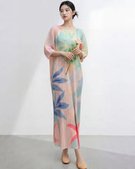 Luxury Plissé Caftan Dress
